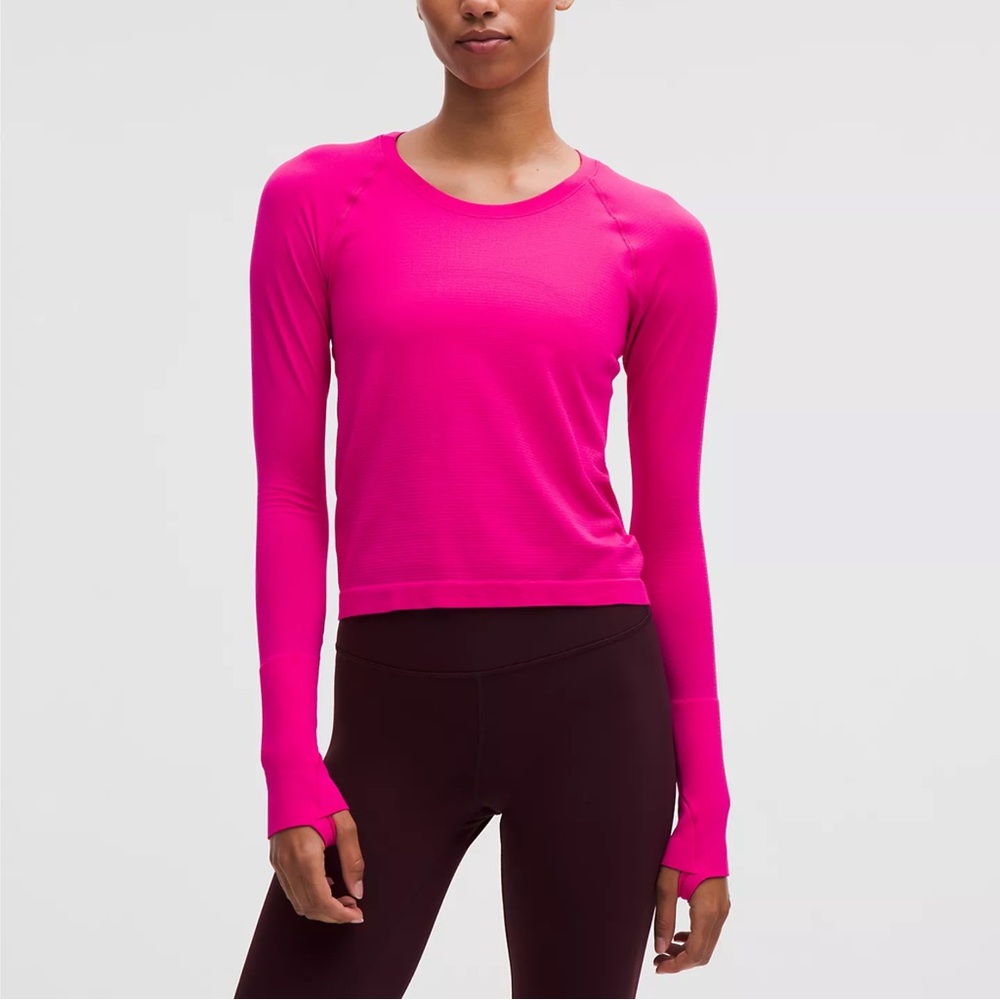 NWT Lululemon Swiftly Long Sleeve 2.0 Race Length — Jeweled Magenta — Size 6